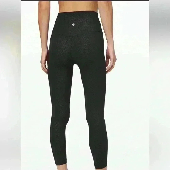 Lululemon Align Pant II 25" Diverge Emboss Black - Picture 8 of 10